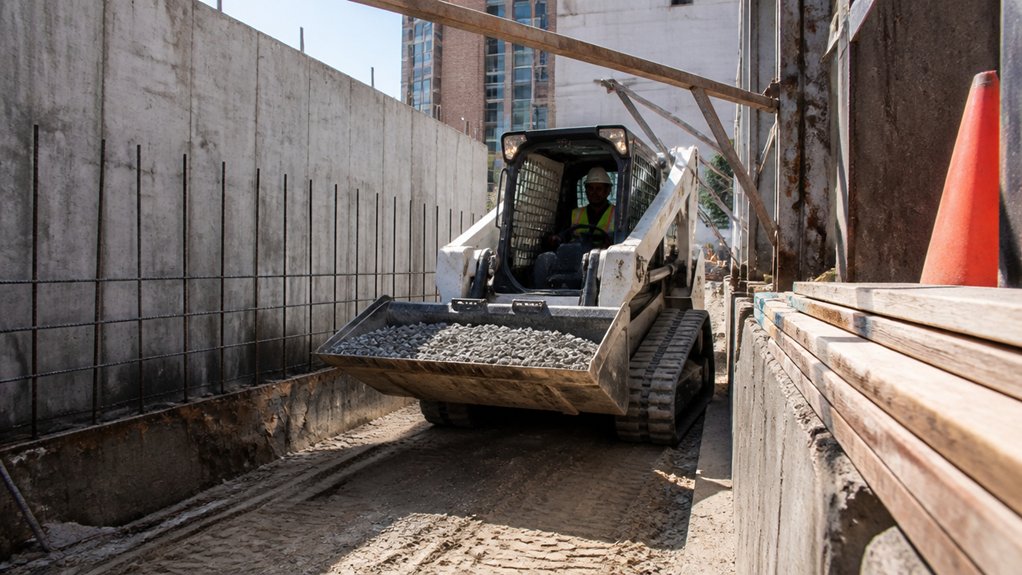 compact construction equipment usage