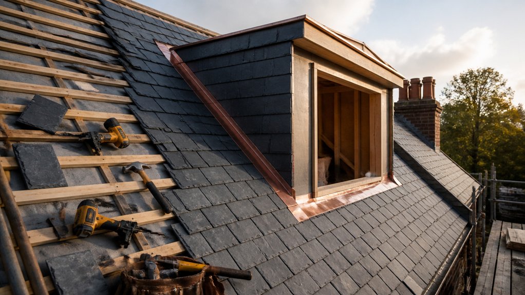 installing slate roofing in lofts