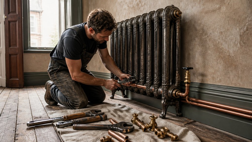installing vintage heating systems