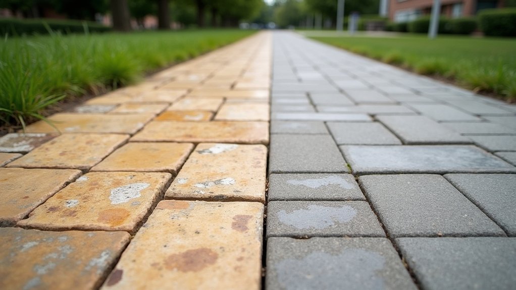natural versus manufactured paving