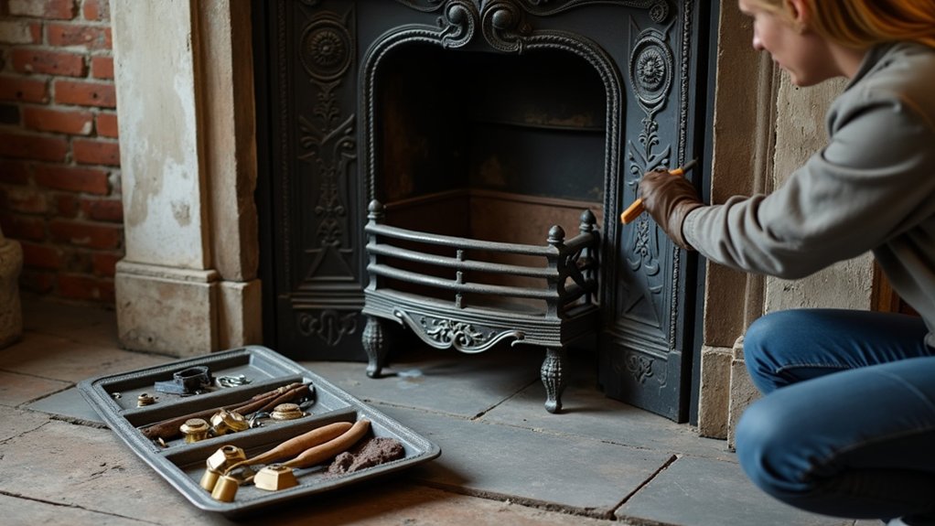 safe antique fireplace restoration