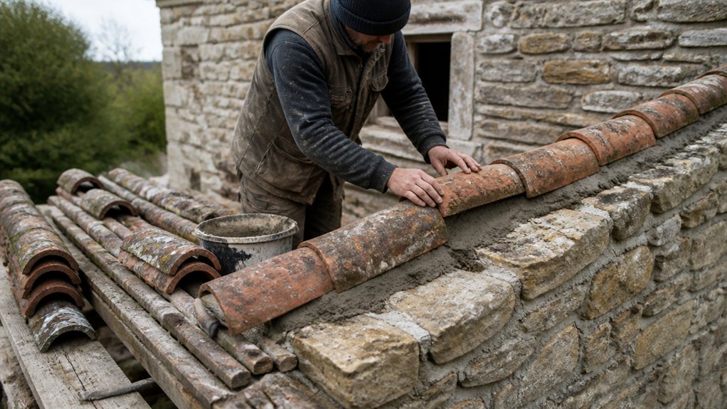 sourcing and installing reclaimed tiles